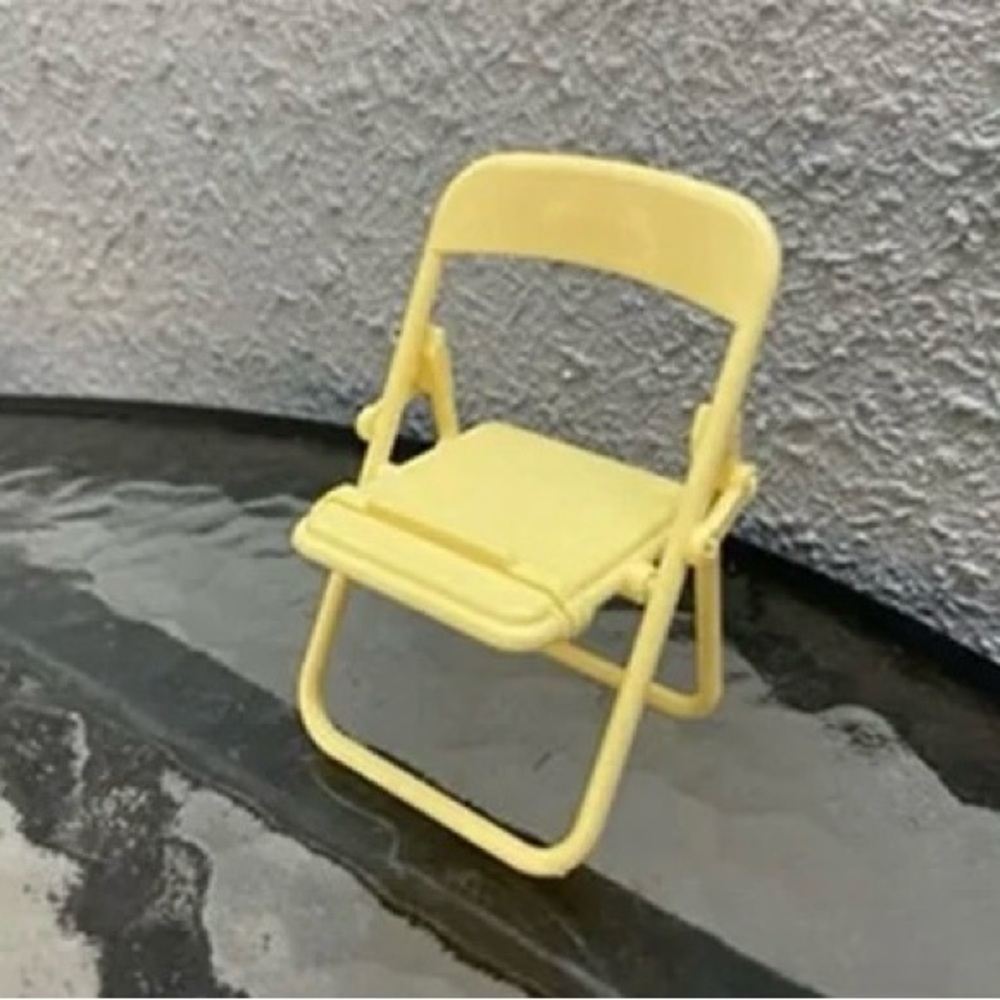 Yellow Miniature Folding Chair